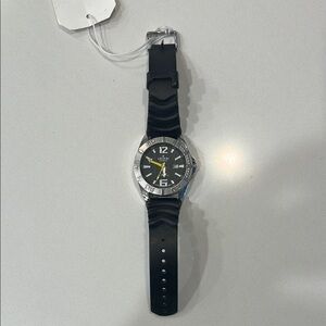 Croton Automatic Water Resistant Stainless Steel Black and Silver Men's Watch